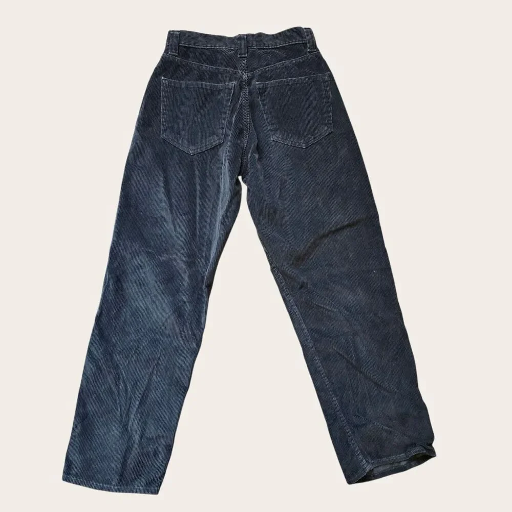 Vintage Arizona Jean Co Corduroy Pants Mens 28x30 Baggy Fit Black 1999 Grunge